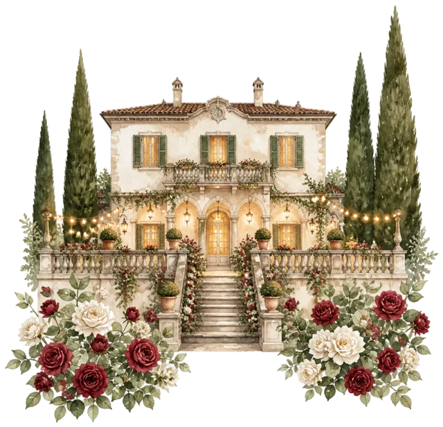 Illustrazione della villa